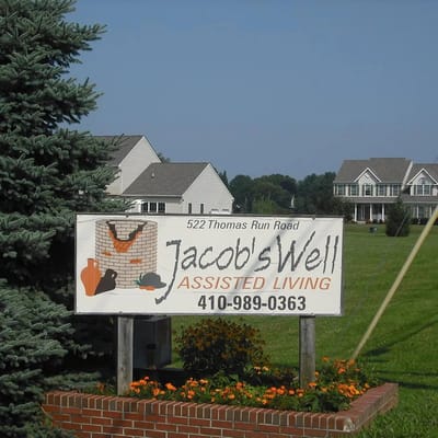 Sign for Jacob's Well Assisted Living