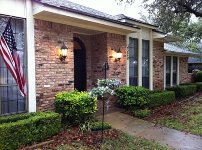 Exterior view of a single-story residential building