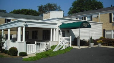 Exterior view of Jacob's Well Assisted Living entrance