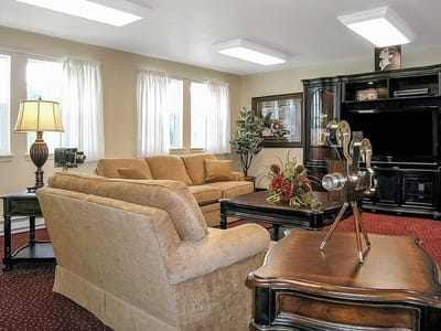 Cozy common area with comfortable seating