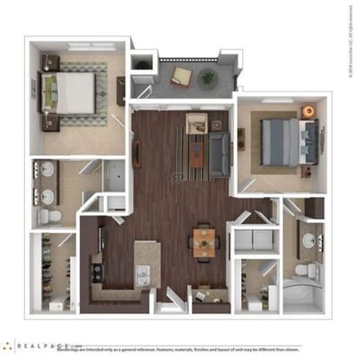Architectural floor plan of a facility layout