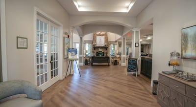 Bright and welcoming interior view of the common area