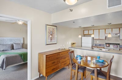 Cozy interior view of a resident's apartment