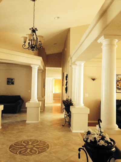 Interior common area with elegant design and seating