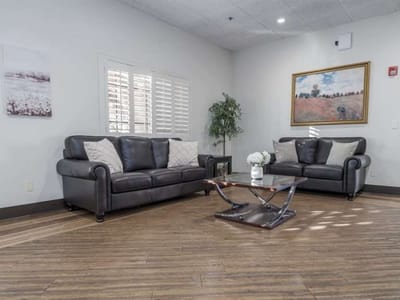 Common area with comfortable seating arrangements