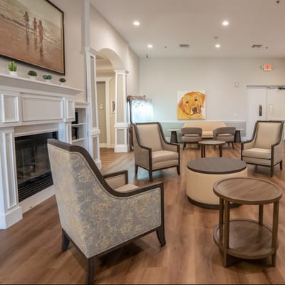 Welcoming common area with comfortable seating