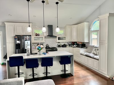 Bright and modern kitchen interior of a care facility