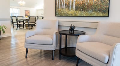 A cozy seating area in a common space