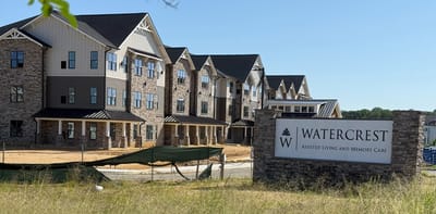 Exterior view of Watercrest assisted living facility