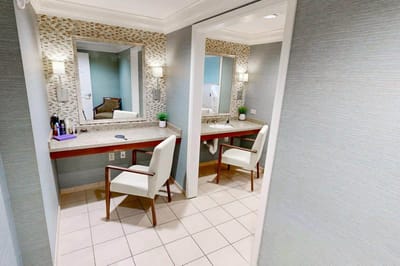 Bright and spacious bathroom with modern fixtures