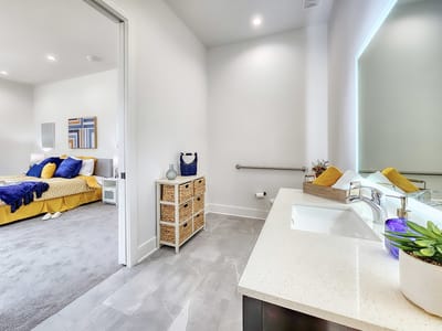 Bright and spacious resident room with modern decor