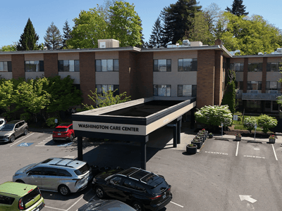 Exterior view of Washington Care Center's entrance