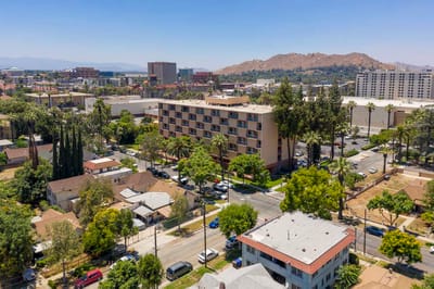 Aerial view of The Grove Care and Wellness facility