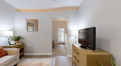 Cozy interior view of a resident's room