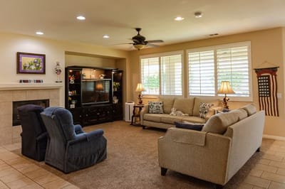 Common area with comfortable seating and natural light.