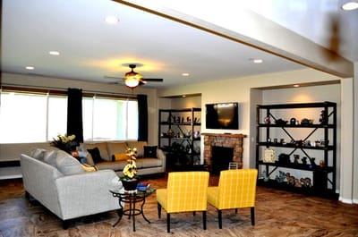 Cozy common area with comfortable seating and decor