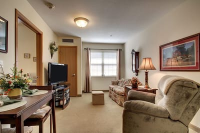 Cozy interior of a resident's living space.