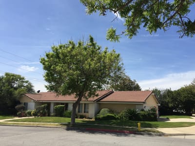 Exterior view of a senior living facility