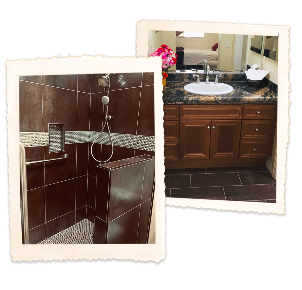 Accessible bathroom with modern fixtures