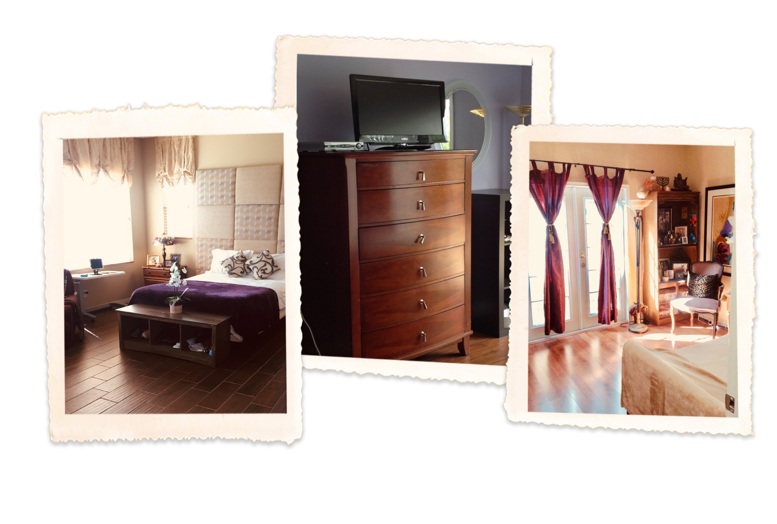 Cozy resident bedrooms with various furnishings