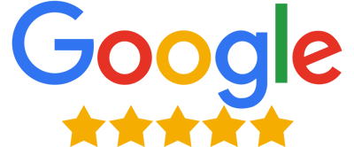 Google logo with five stars