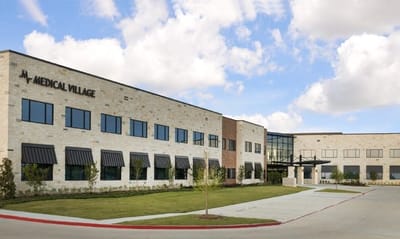 Exterior view of a modern assisted living facility