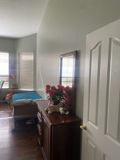 Cozy resident room with flowers and decor