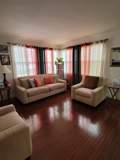 Cozy common area with comfortable seating and natural light