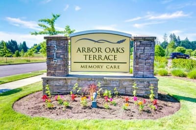 Signage for Arbor Oaks Terrace memory care facility