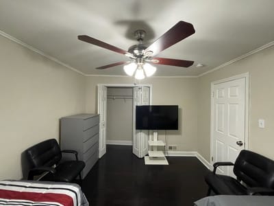 Interior view of a private room with furniture