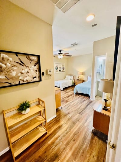 Interior view of a shared resident room