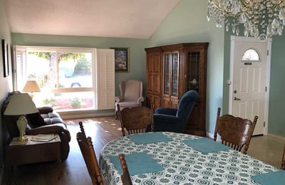 Bright common area with furniture and natural light