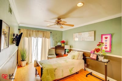 Cozy resident room with decorative accents