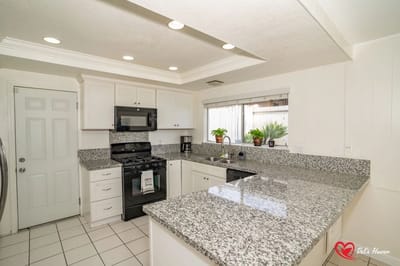 Bright and modern kitchen in a senior living facility