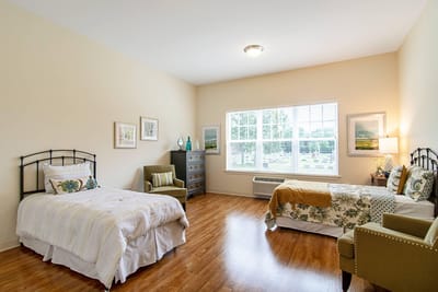 Cozy shared resident room with natural light