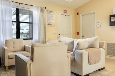 Cozy seating area in a common space