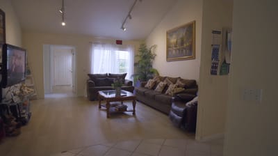 Comfortable living room area in the facility
