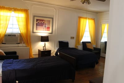 Cozy shared bedroom in a nursing facility