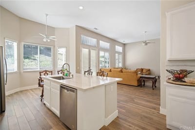 Bright interior space of a common area
