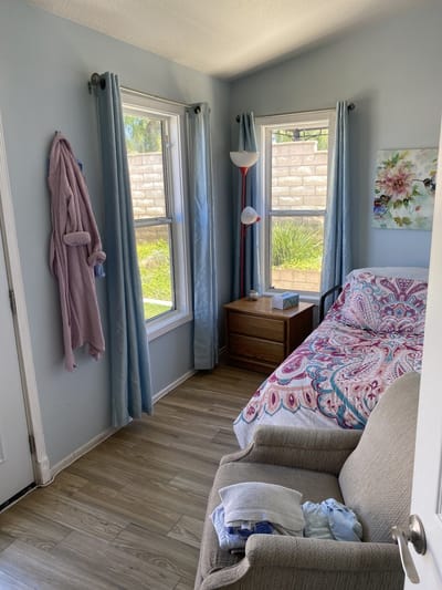 Cozy resident room with natural light