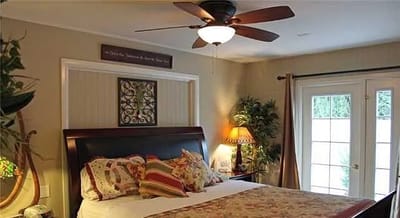 Cozy interior of a private resident room with decor