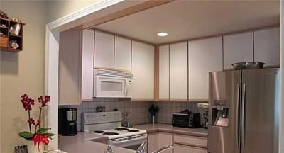 Interior view of a kitchen space