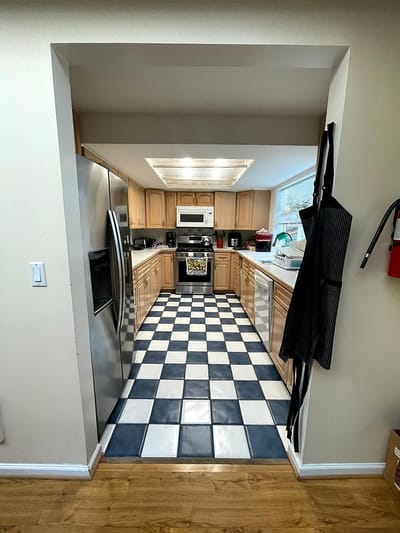 Modern kitchen in a senior living facility