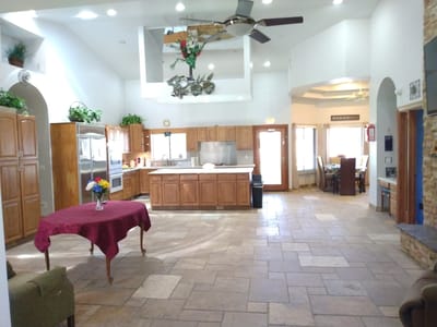 Bright and spacious common area in the facility