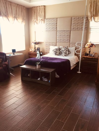 Cozy resident room with decorative elements