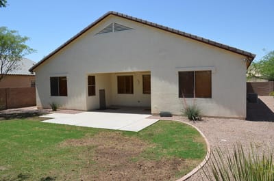 Exterior view of a single-story assisted living facility