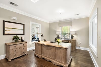 Bright interior view of a welcoming lobby office