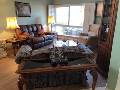 Cozy common area with comfortable seating and natural light