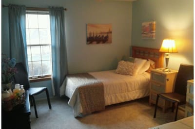 Cozy bedroom in an assisted living facility