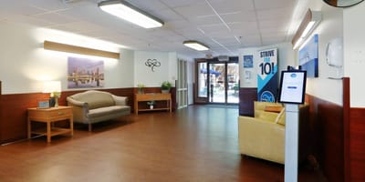 Interior common area with seating and decor